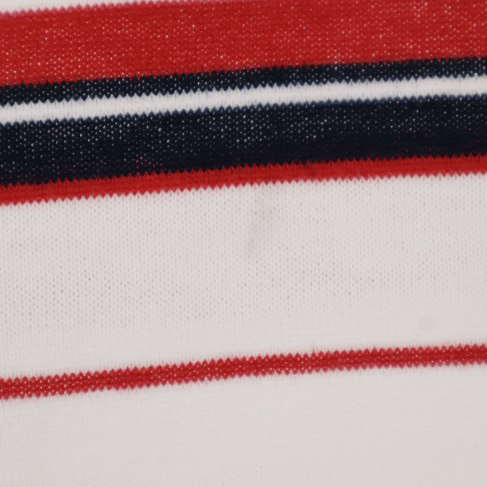 BEAMS ビームス 日本製 ボーダー柄 ゴルフ 半袖 ポロシャツ S ホワイト GOLF メンズ