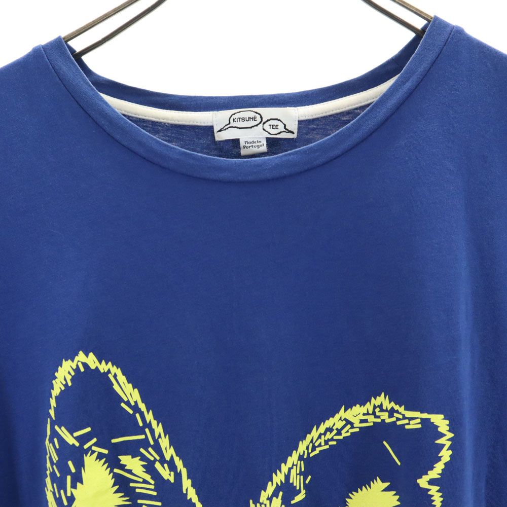 KITSUNE キツネ ポルトガル製 半袖 Tシャツ 青紺 メンズ