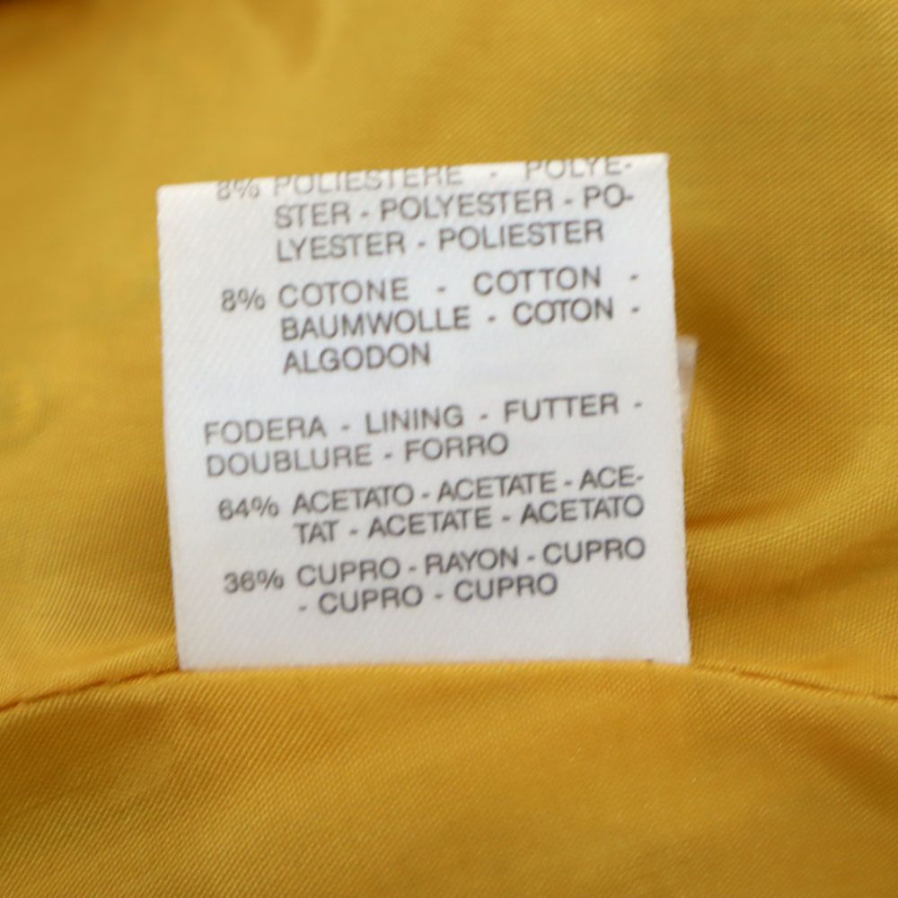 MAX MARA マックスマーラ イタリア製 シルクブレンド 総柄 半袖 オールド ヴィンテージ スカートスーツ 上下 セットアップ 42 ゴールド バックジップ レディース