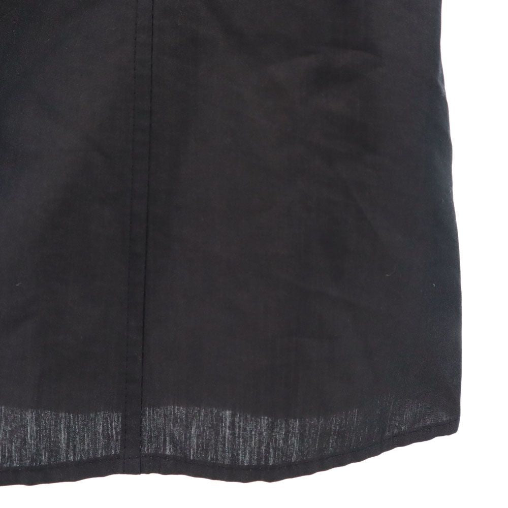 Rene ルネ 日本製 シルクブレンド ノースリーブ ブラウス 36 チャコール系 TISSUE社生地 レディース