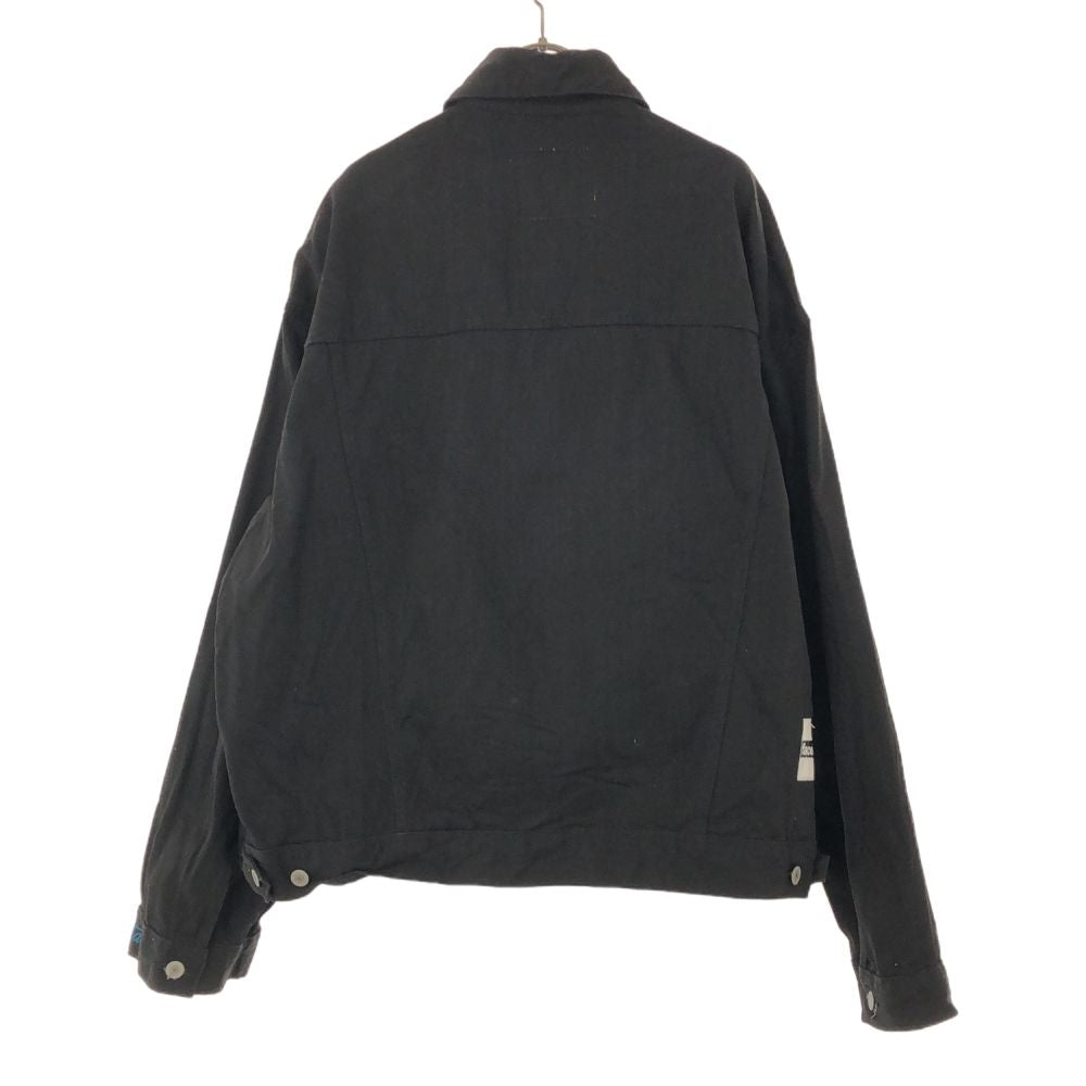 LEVI STRAUSS & CO. リーバイストラウス デニムジャケット L ブラック サスペンダー付 ジージャン メンズ