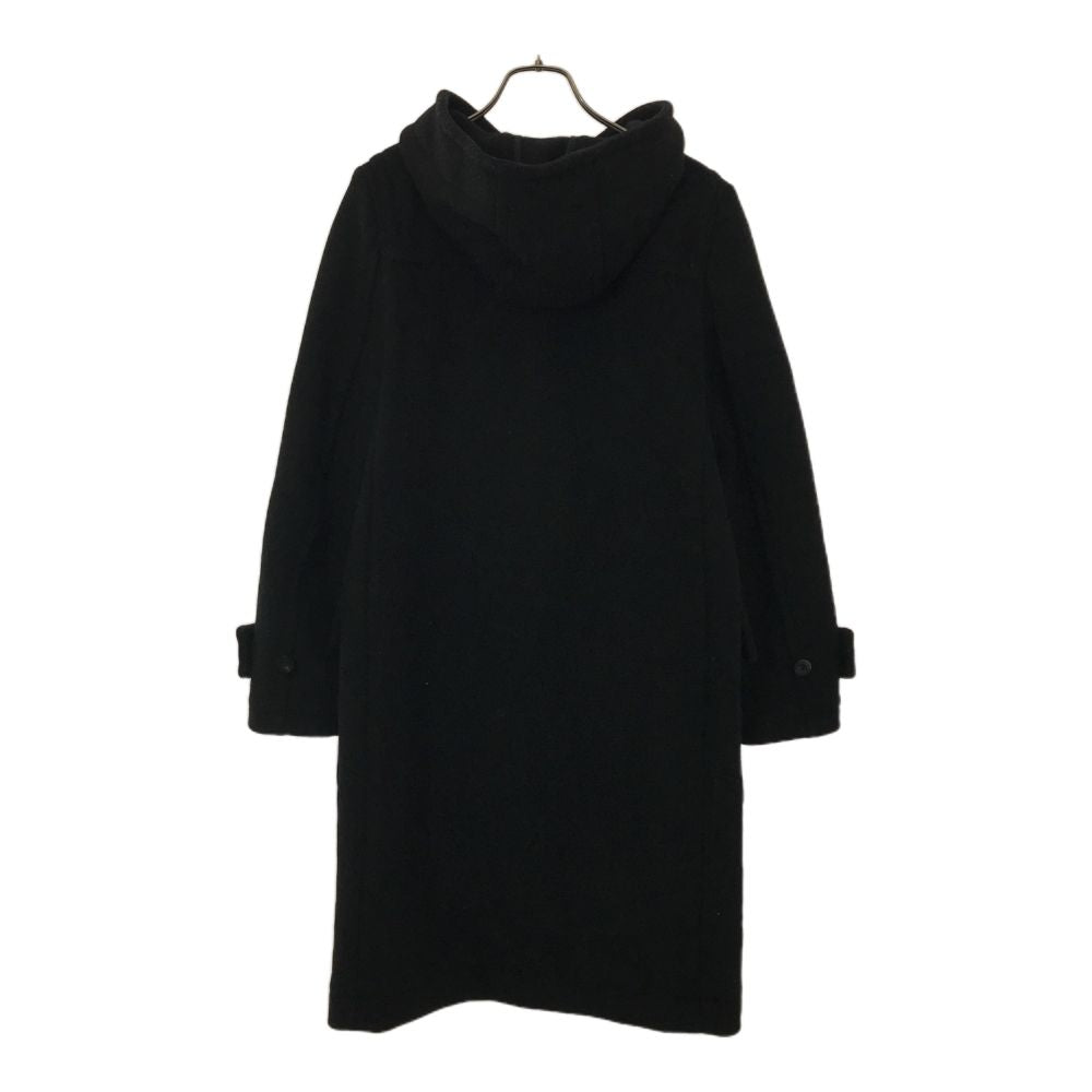 HYKE ハイク 日本製 ウールブレンド ダッフルコート 2 ブラック メンズ