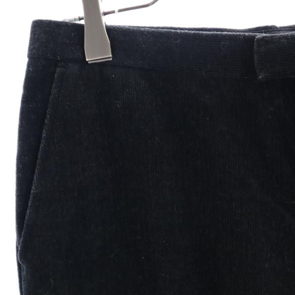 Milok ミロック 日本製 ウール クロップド コーデュロイパンツ S 黒 メンズ