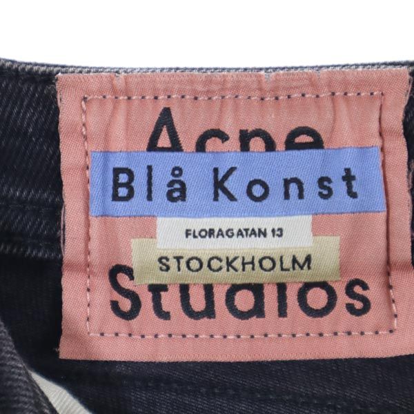 ACNE STUDIOS アクネストゥディオズ テーパードデニムパンツ w24 ブラック系 ジーパン レディース