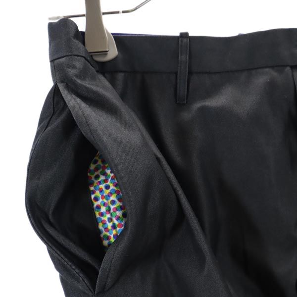 ANREALAGE アンリアレイジ リバーシブル スラックスパンツ S グレー/青系 ボタンフライ メンズ