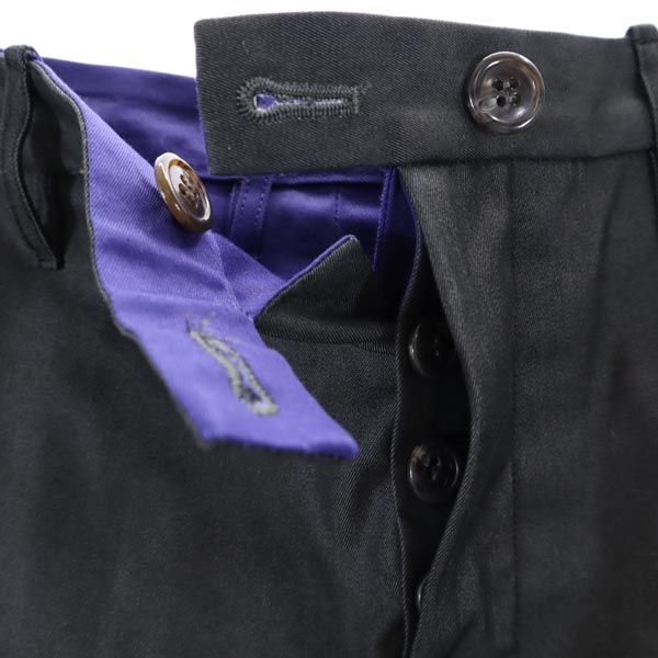 ANREALAGE アンリアレイジ リバーシブル スラックスパンツ S グレー/青系 ボタンフライ メンズ