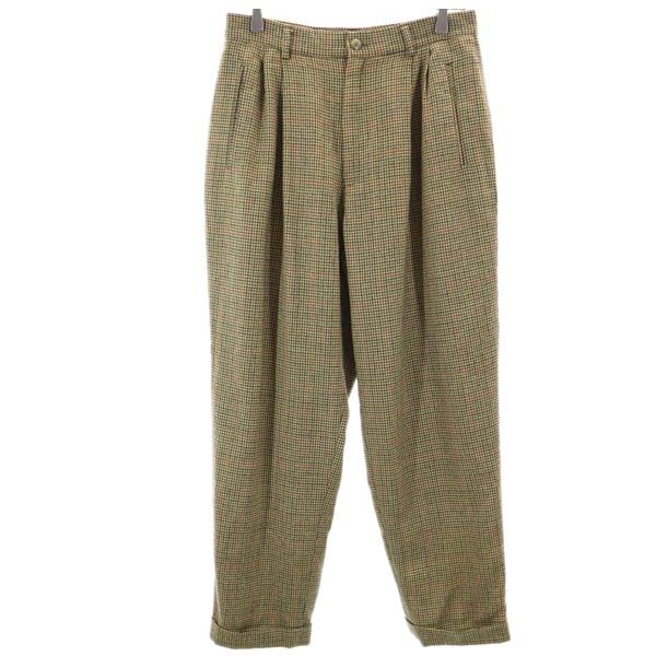 L.L.Bean エルエルビーン 80s ヴィンテージ ウール 千鳥格子 スラックスパンツ 8P レディース