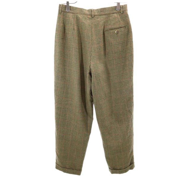L.L.Bean エルエルビーン 80s ヴィンテージ ウール 千鳥格子 スラックスパンツ 8P レディース
