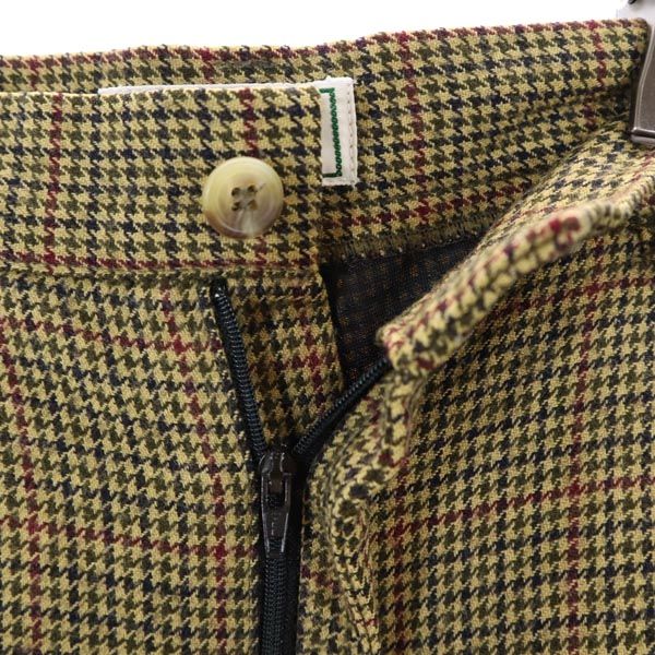 L.L.Bean エルエルビーン 80s ヴィンテージ ウール 千鳥格子 スラックスパンツ 8P レディース