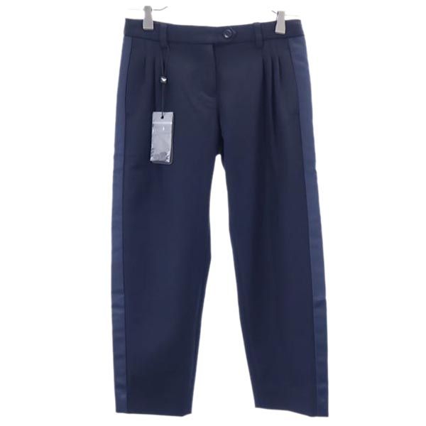 未使用 Emporio Armani エンポリオアルマーニ サイドライン セレモニー パンツ 130cm ネイビー系 テーパード キッズ