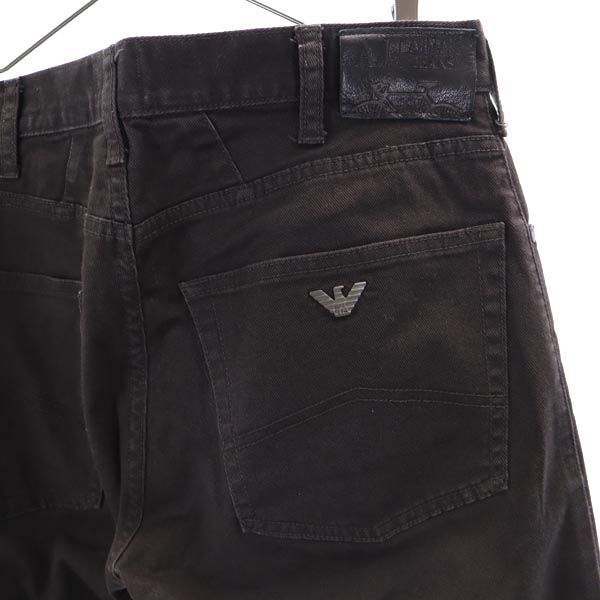 ARMANI JEANS アルマーニジーンズ ストレートデニムパンツ w30 ブラウン系 ジーパン メンズ