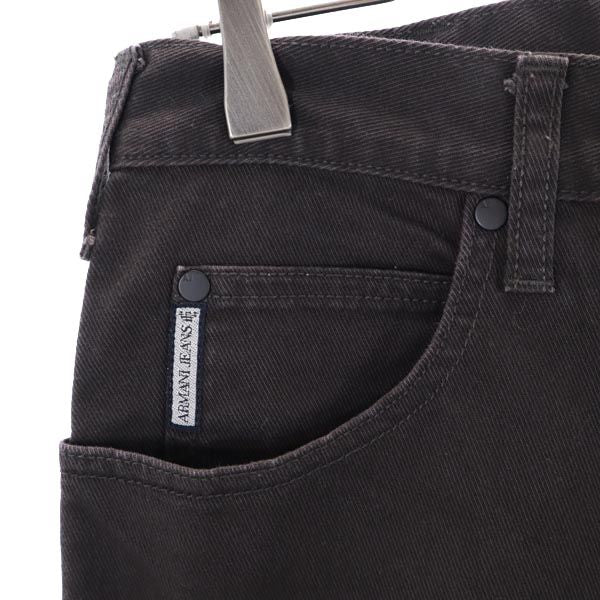 ARMANI JEANS アルマーニジーンズ ストレートデニムパンツ w30 ブラウン系 ジーパン メンズ