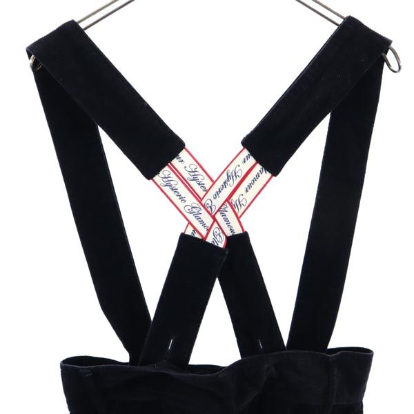 HYSTERIC GLAMOUR ヒステリックグラマー 肩紐付き コーデュロイパンツ S 黒 レディース