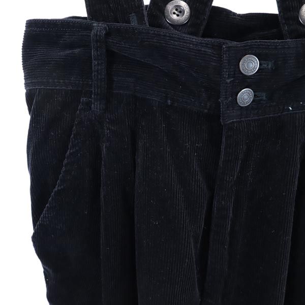 HYSTERIC GLAMOUR ヒステリックグラマー 肩紐付き コーデュロイパンツ S 黒 レディース