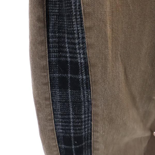LEFLAH レフラー サイドチェック ロングパンツ ブラウン系 メンズ