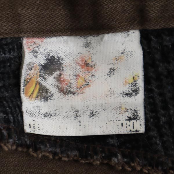 LEFLAH レフラー サイドチェック ロングパンツ ブラウン系 メンズ