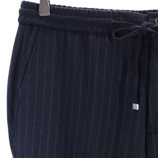 MORRIS & SONS モリスアンドサンズ ウールブレンド ストライプ テーパードパンツ 2 ブラック系 メンズ