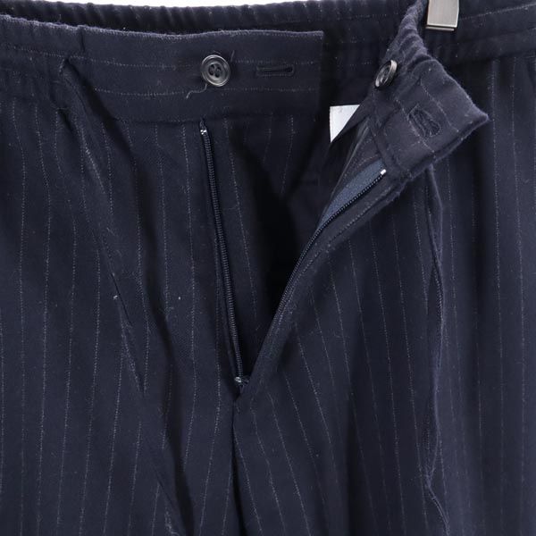 MORRIS & SONS モリスアンドサンズ ウールブレンド ストライプ テーパードパンツ 2 ブラック系 メンズ