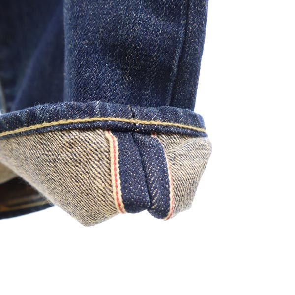 glamb グラム 赤耳 ストレートデニムパンツ 1 インディゴ ボタンフライ ジーパン メンズ