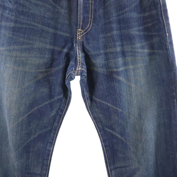 glamb グラム 赤耳 ストレートデニムパンツ 1 インディゴ ボタンフライ ジーパン メンズ
