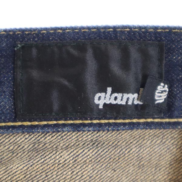 glamb グラム 赤耳 ストレートデニムパンツ 1 インディゴ ボタンフライ ジーパン メンズ
