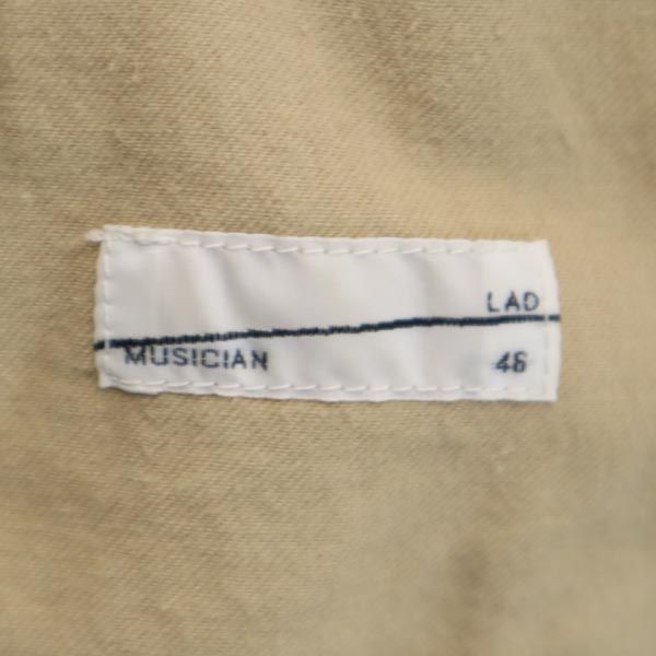 ラッドミュージシャン ロングパンツ 46 ベージュ LAD MUSICIAN 撥水加工 レディース