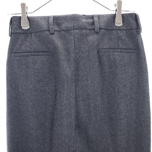 PT01 ピーティーゼロウーノ ウールブレンド ワイドパンツ 36 グレー系 レディース