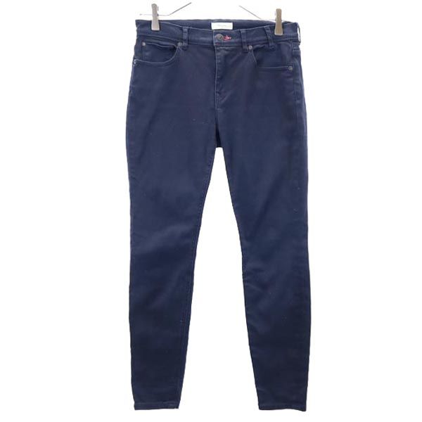 Paul Smith ポールスミス ストレッチ ロング テーパードパンツ 25 紺 レディース