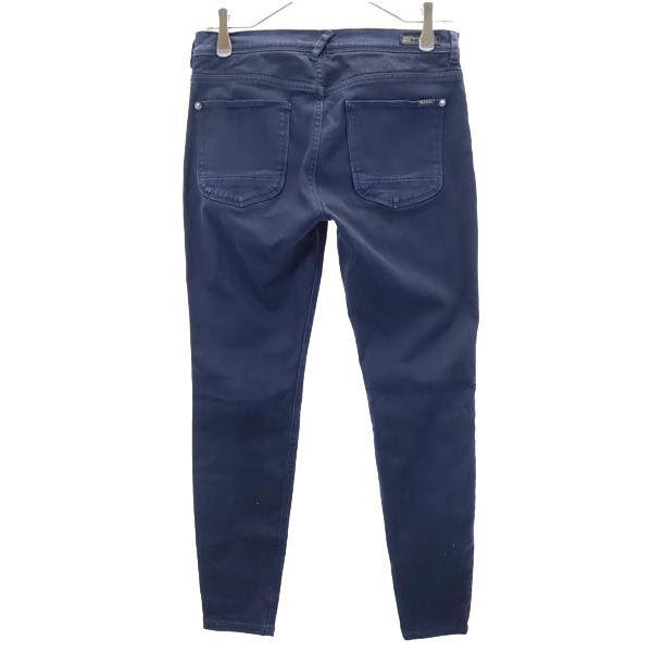 Paul Smith ポールスミス ストレッチ ロング テーパードパンツ 25 紺 レディース
