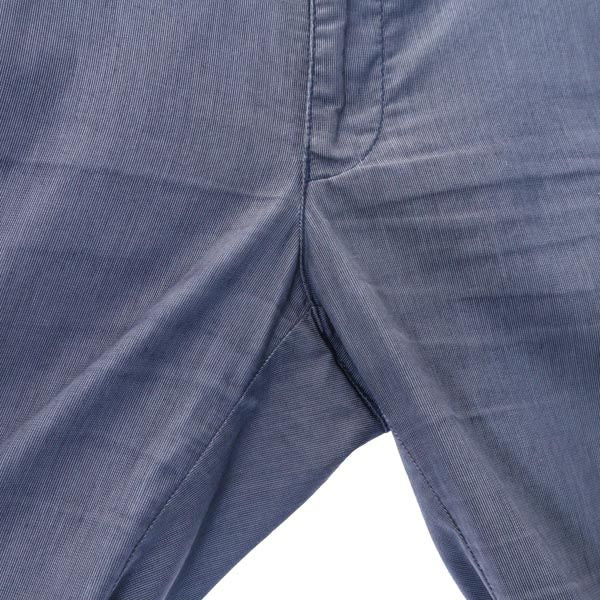 LANVIN ランバン ストライプ柄 ロング テーパードパンツ 44 紺系 イージースラックス メンズ