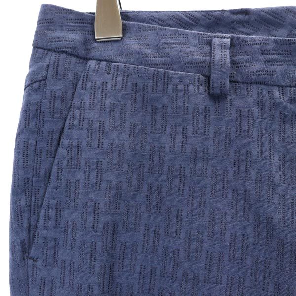未使用 INCOTEX インコテックス 日本製 クロップドパンツ 40 紺 メンズ