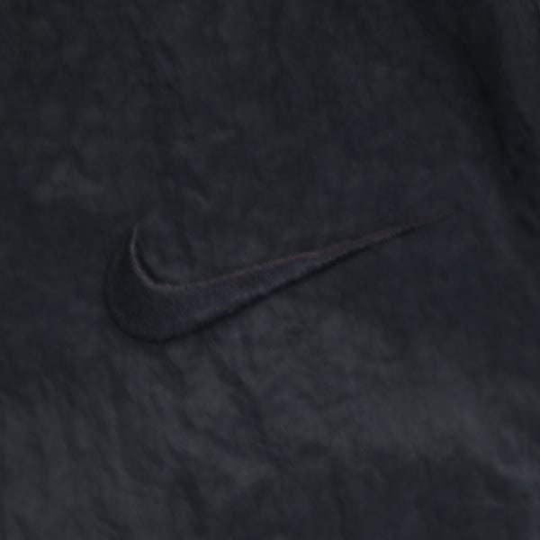 NIKE ナイキ 90s 00s 白タグ ナイロン オールド パンツ M(8-10) 黒 キッズ レディース メンズ