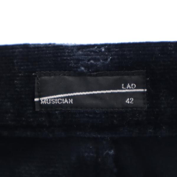 LAD MUSICIAN ラッドミュージシャン コーデュロイパンツ 42 ブラック メンズ