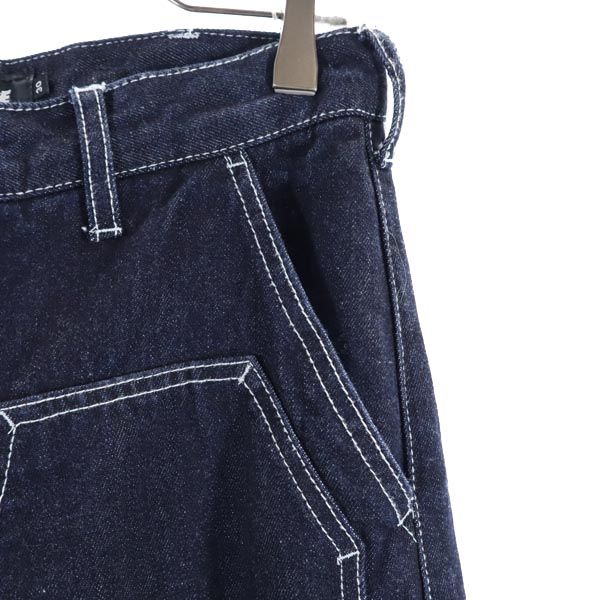 XLARGE エクストララージ ヒッコリー ストレートデニムパンツ W30 ネイビー ジーパン メンズ