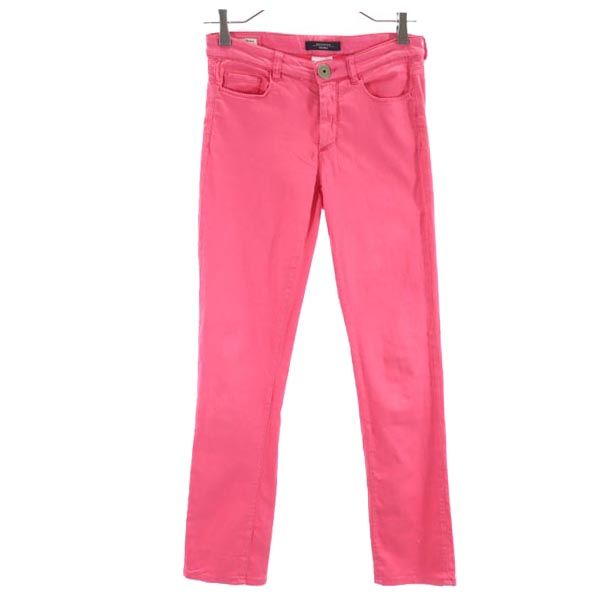 WEEKEND MaxMara ウィークエンドマックスマーラ ロング ストレッチパンツ 38 ピンク系 レディース