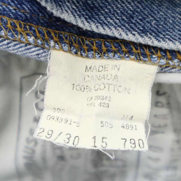 Levi's リーバイス 90s 505 カナダ製 ストレートデニムパンツ w29 ジーパン メンズ