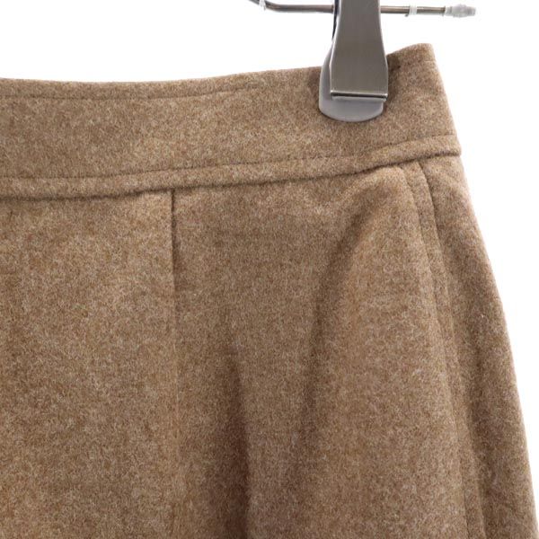 未使用 YVES SAINT LAURENT イヴサンローラン 三陽商会 ウール ロングパンツ T7 ブラウン系 レディース