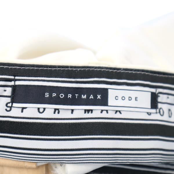 SPORTMAX CODE スポーツマックスコード ビジュー付き パンツ 42 白 レディース