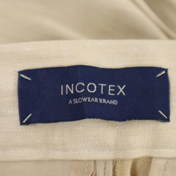 INCOTEX インコテックス リネンブレンド パンツ 40 ベージュ系 レディース