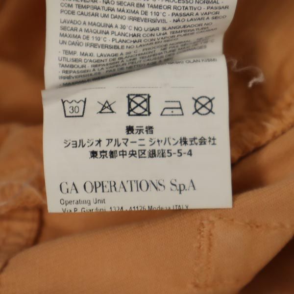 ARMANI JEANS アルマーニジーンズ カラー パンツ W32 オレンジ メンズ