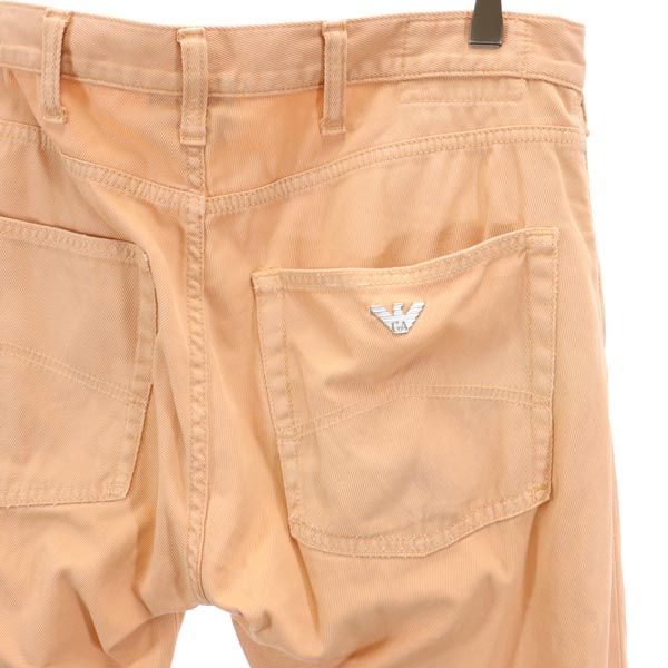 ARMANI JEANS アルマーニジーンズ カラー パンツ W32 オレンジ メンズ