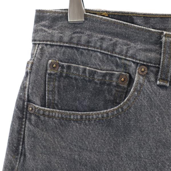 Levi's リーバイス 90s 501 USA製 ストレートデニムパンツ W32 ブラック系 ジーパン ボタンフライ メンズ