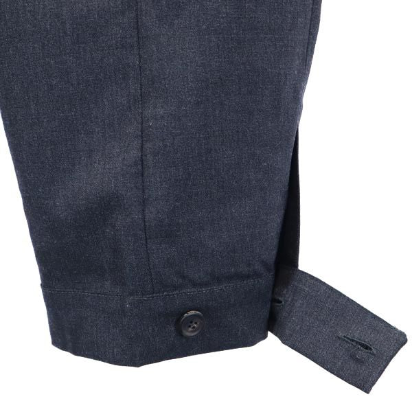 PRADA プラダ クロップドパンツ 40 ダークグレー ボタンフライ レディース