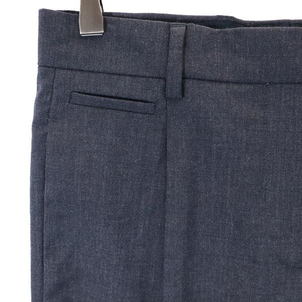 PRADA プラダ クロップドパンツ 40 ダークグレー ボタンフライ レディース