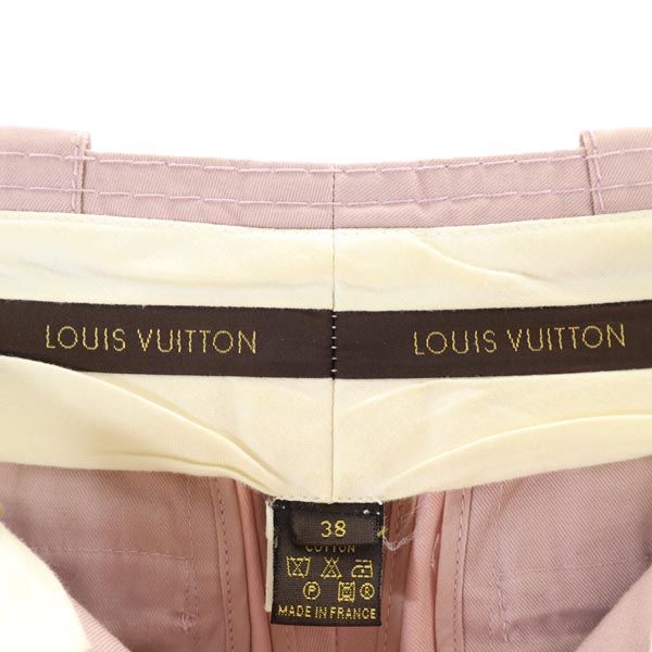 LOUIS VUITTON ルイヴィトン フランス製 パンツ 38 ピンク系 レディース