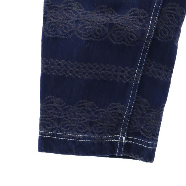 SHAREEF シャリーフ 日本製 総柄刺繍 デニム クロップドパンツ 1 ボタンフライ ジーパン メンズ