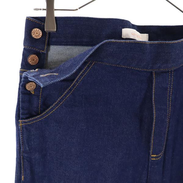 SEE BY CHLOE シーバイクロエ ロールアップ ストレートデニムパンツ w26 ジーパン レディース