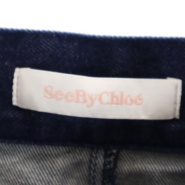 SEE BY CHLOE シーバイクロエ ロールアップ ストレートデニムパンツ w26 ジーパン レディース