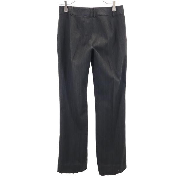 MAX&CO マックスアンドコー ストライプ柄 スラックスパンツ 38 グレー レディース