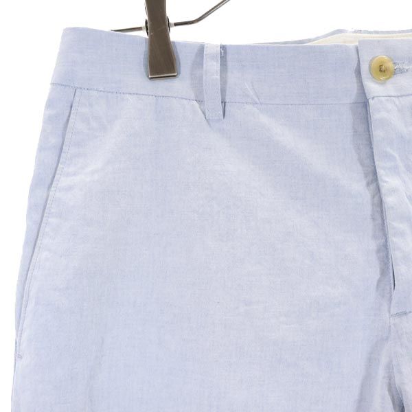 MARGARET HOWELL マーガレットハウエル 日本製 リネンブレンド コットンパンツ 2 青 メンズ